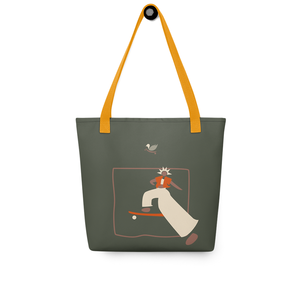 Thumbnail: Skater Print Tote Bag