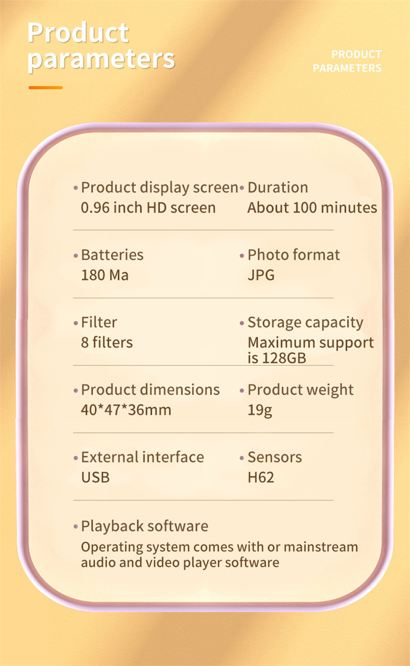 Miniatura: Compact 1080p HD Retro Mini Camera - Perfect Pocket-Sized Gift for Any Occasion!