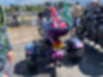 A very purple Trike at Bideford Bike Show. AvVida.co.uk