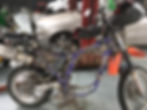 Kelvin's DR650 without the engine! - www.AvVida.co.uk