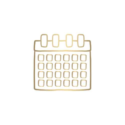 gold calendar icon.
