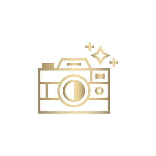 gold camera icon