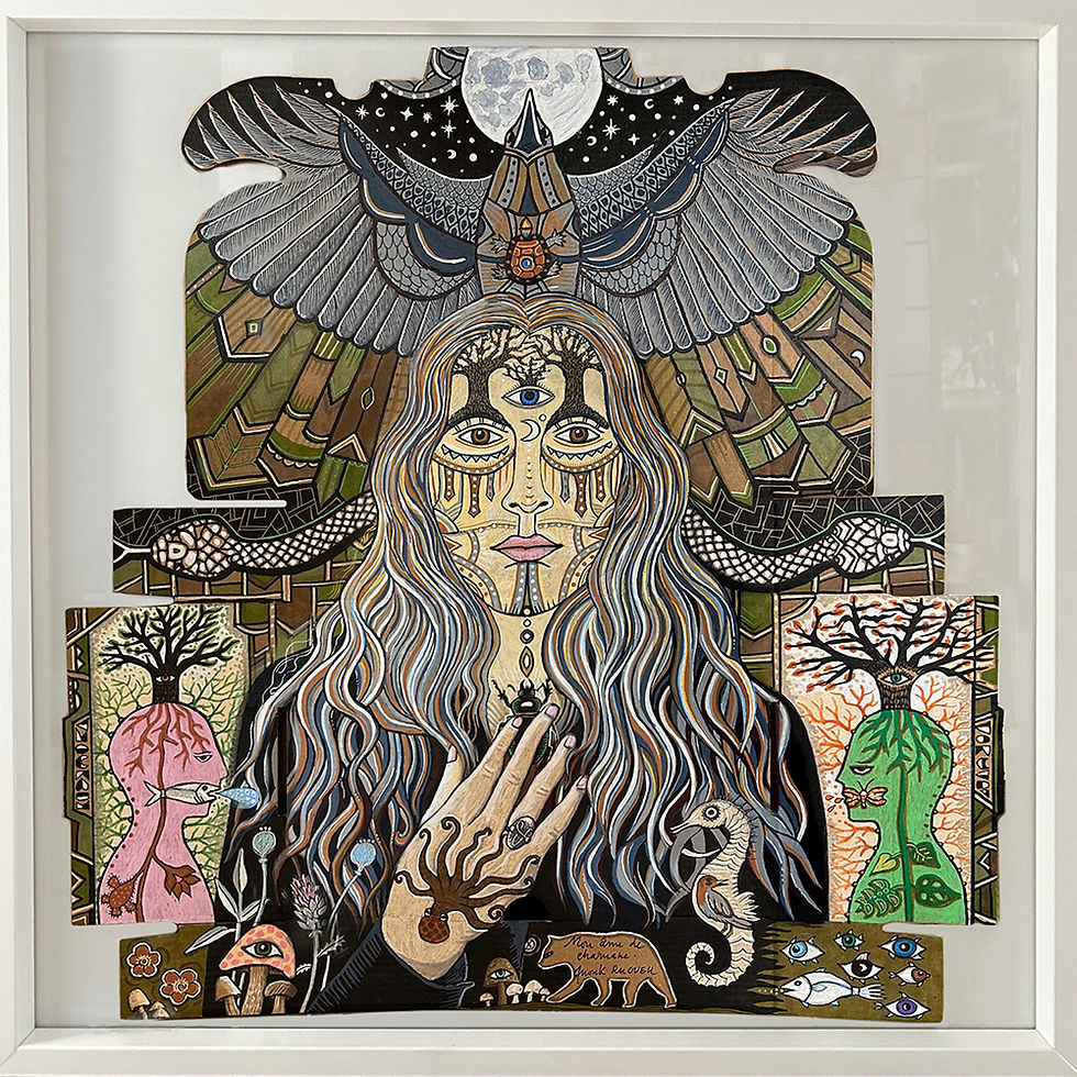 Mon âme de chamane - disponible à la galerie "Au gai sabot" à Audierne