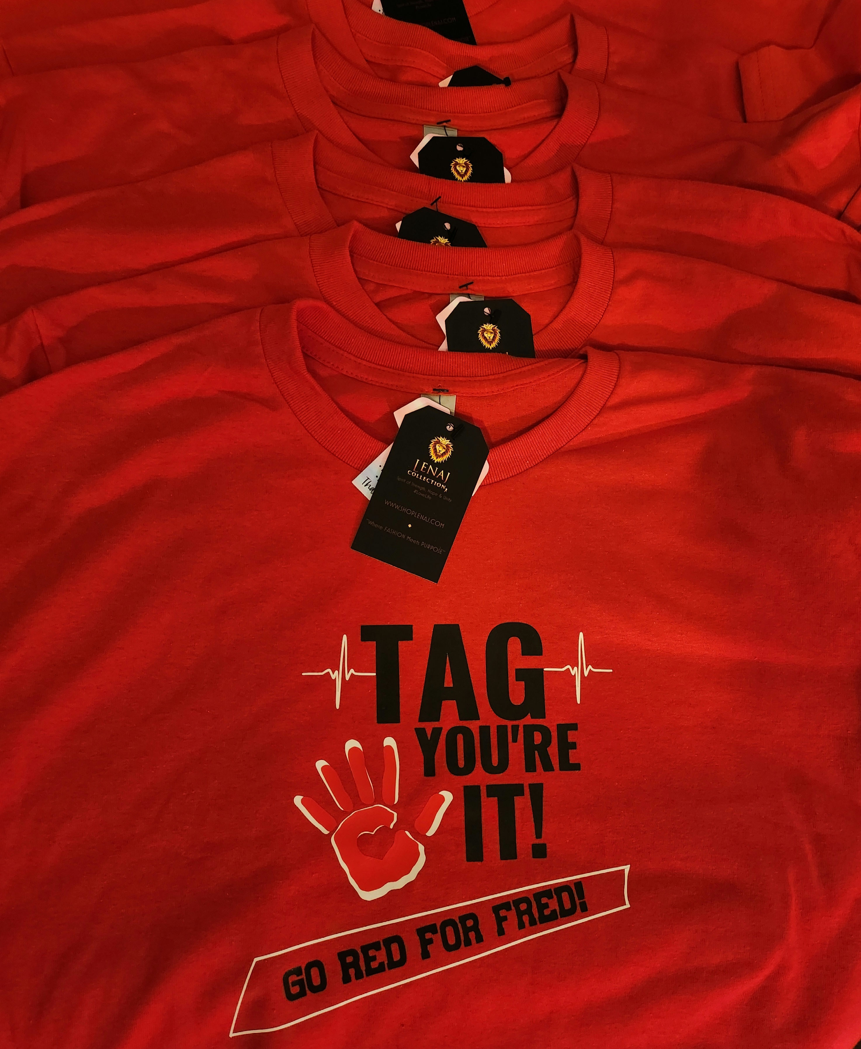 Go Red For Fred! Heart Health *Custom* TAG Tee