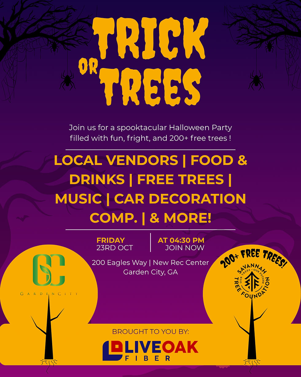 Trick or Trees in Garden City! Friday October 23rd (1)
