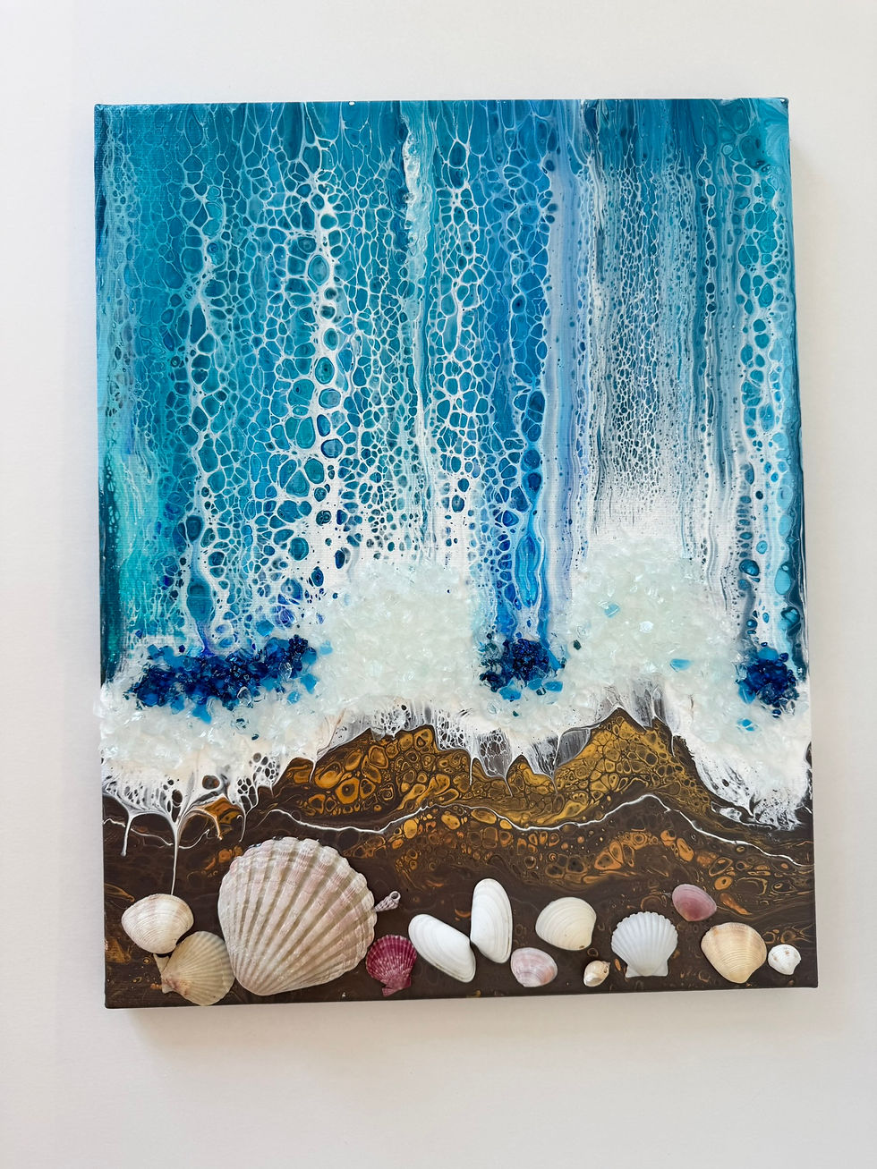 Thumbnail: Seashell fluid art