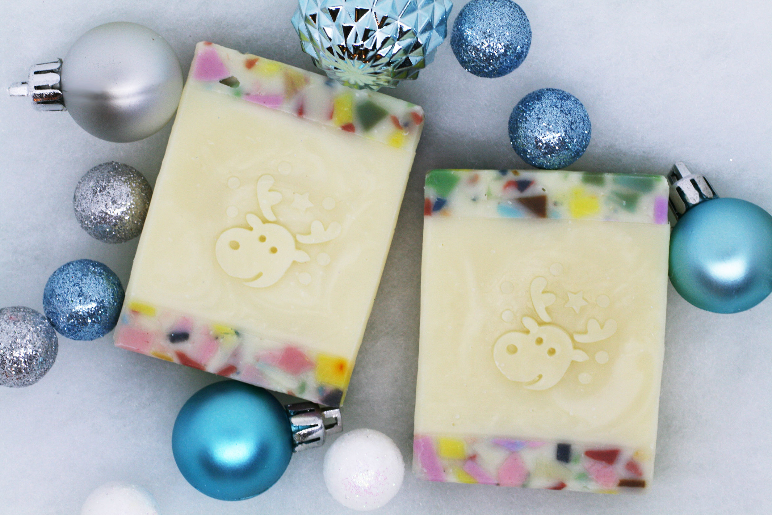White Christmas Handmade Soap