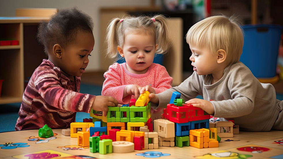 Toddlers playing together