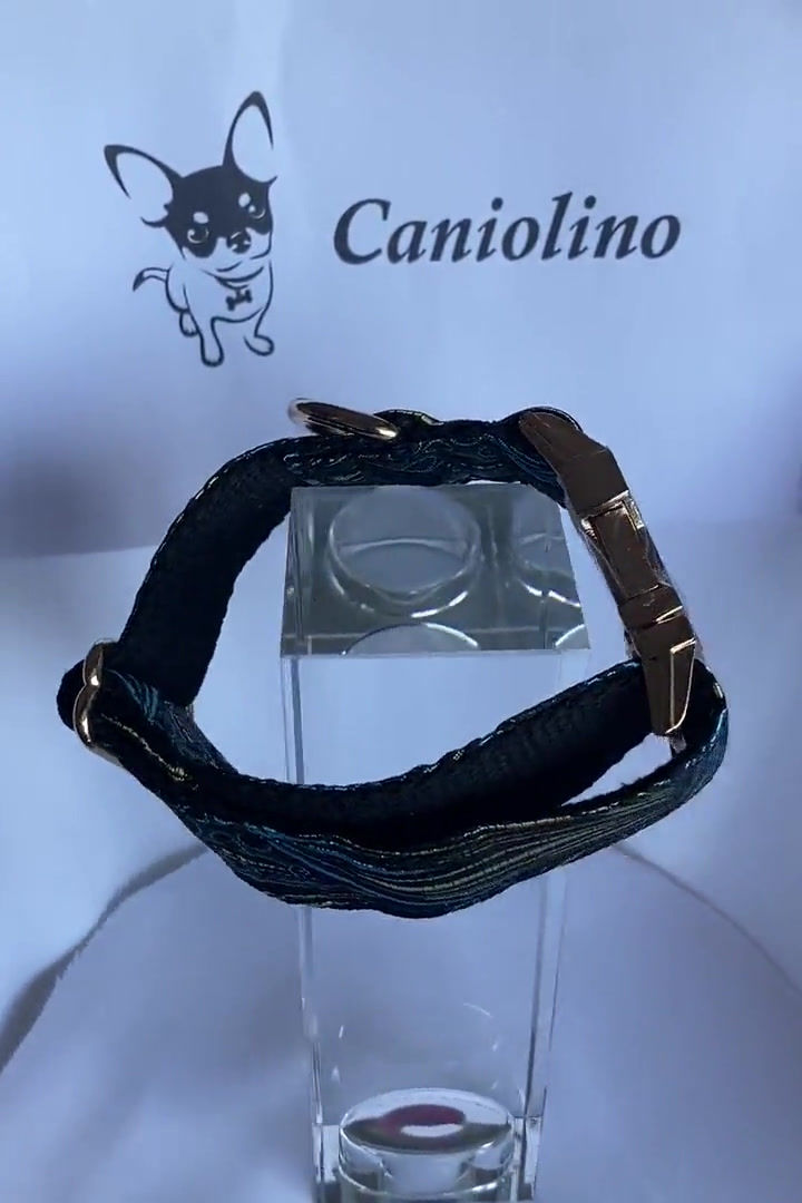 Miniature : Collier pour chien modèle Yasmine en bleu ou rouge