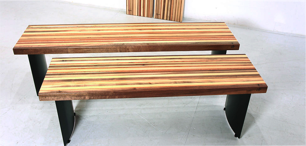Assorted Woods & Steel Benches