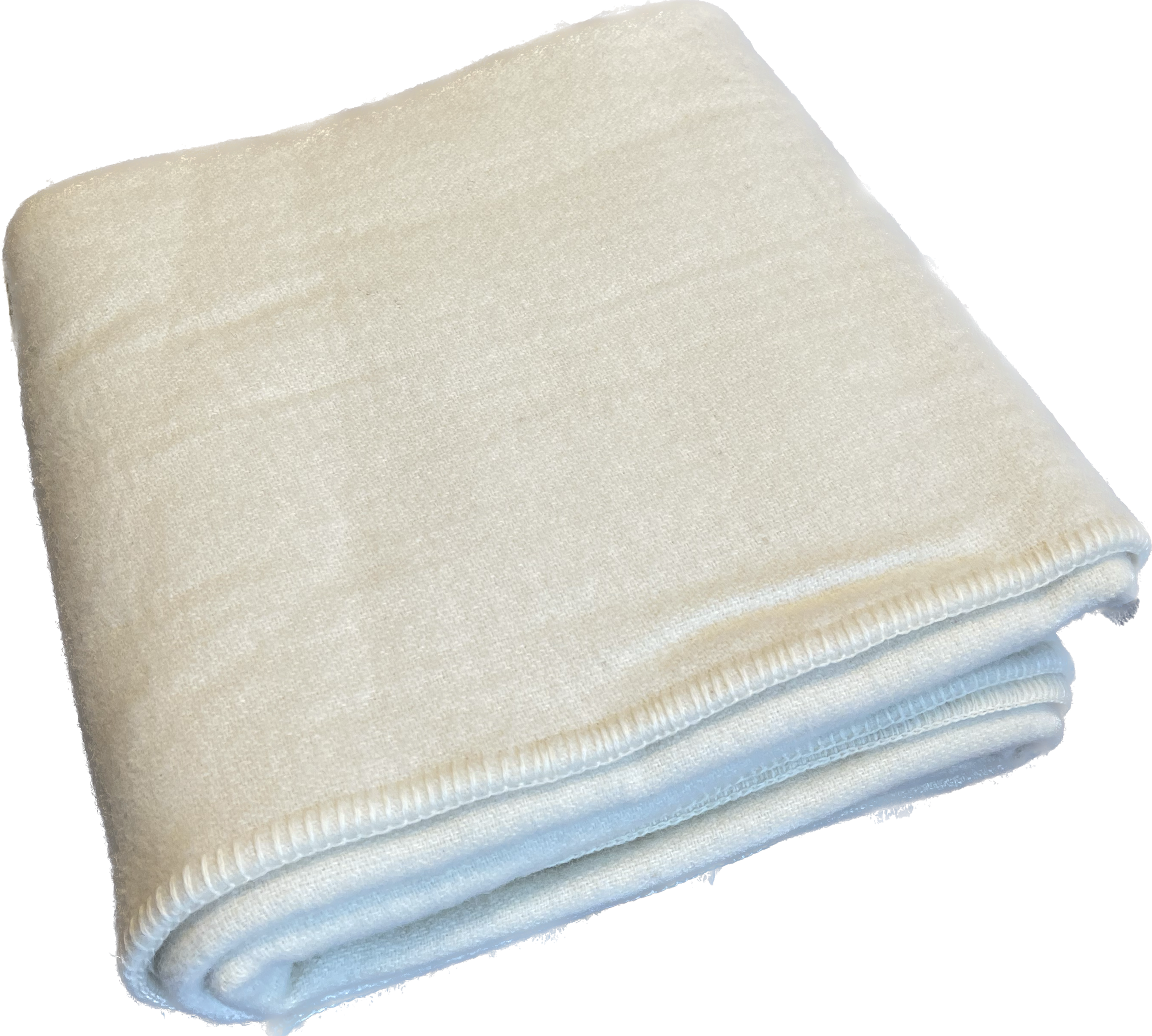 Irish New Wool Blanket- Natural White-Queen size