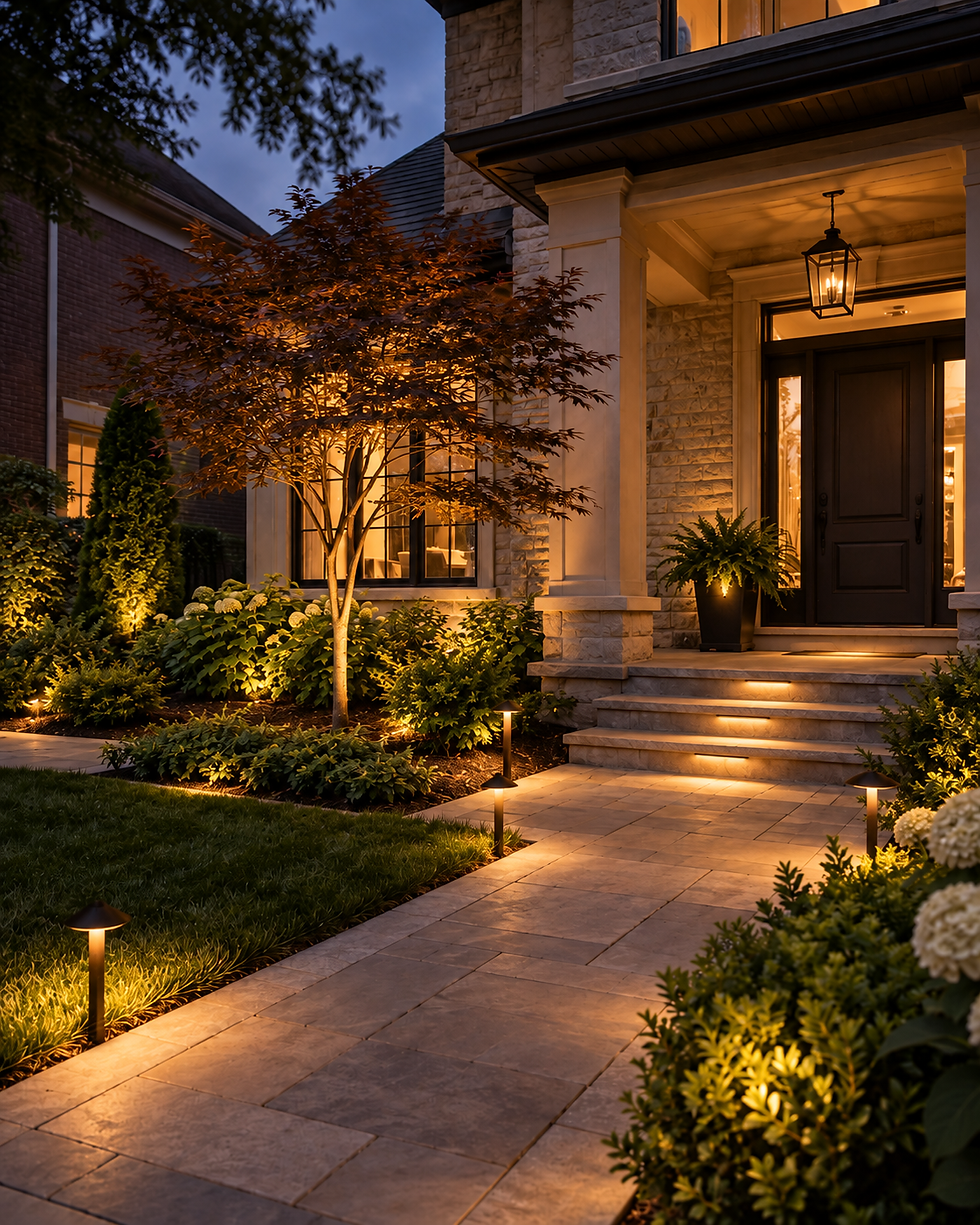 Landscaping lighting after