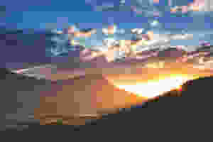 image of sun through clouds