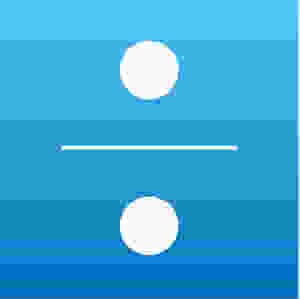 moon over river or division symbol