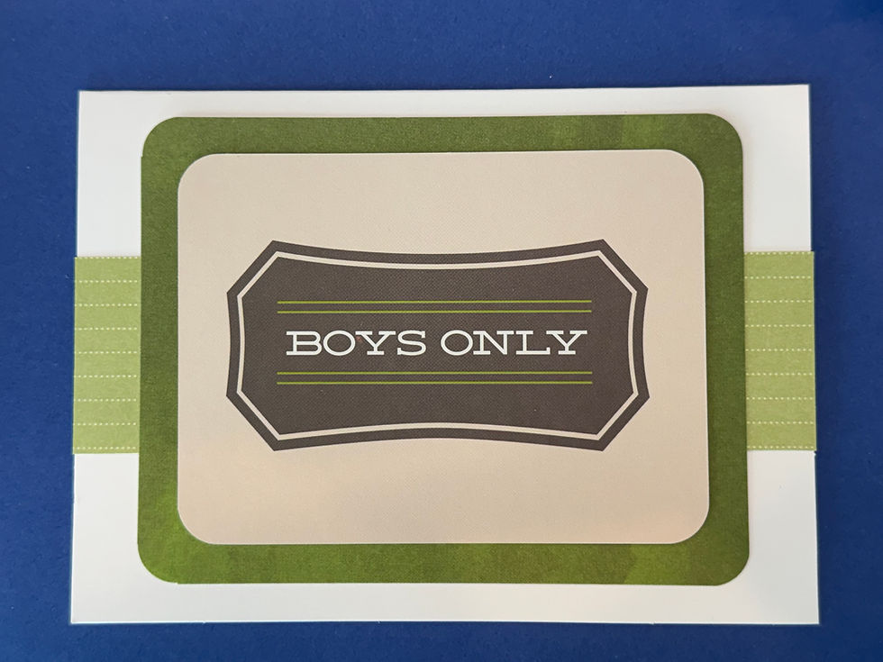 Thumbnail: 1-2-3 & Done Card Kits - Boys