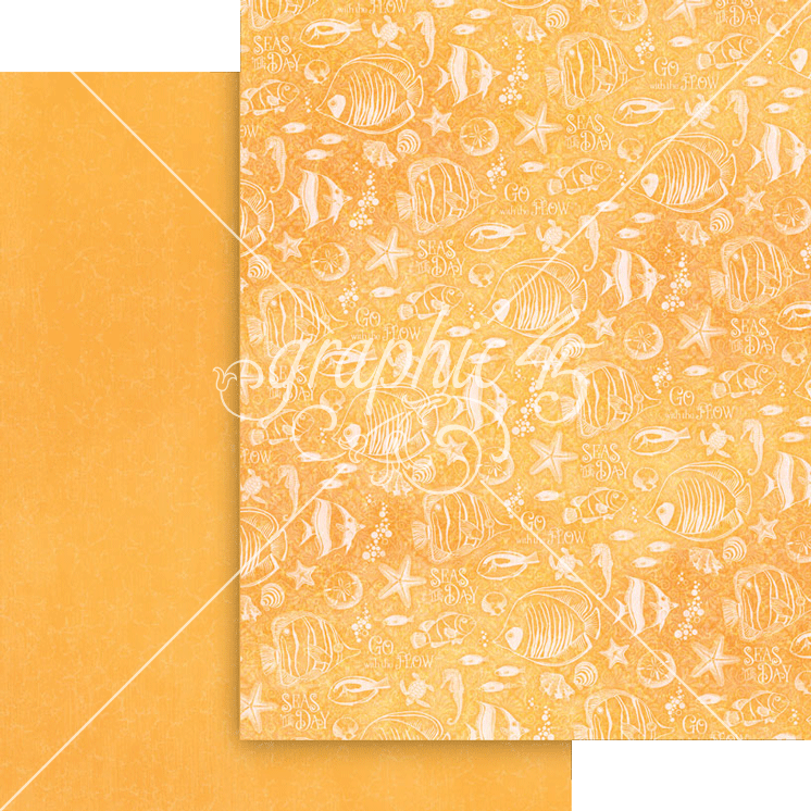 Thumbnail: Graphic 45 Seas The Day - 8.5×11 Patterns & Solids Pack