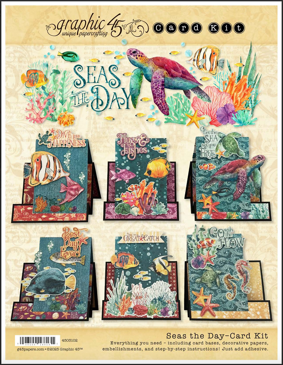 G45 Seas the Day Card Kit – Faux Step Cards