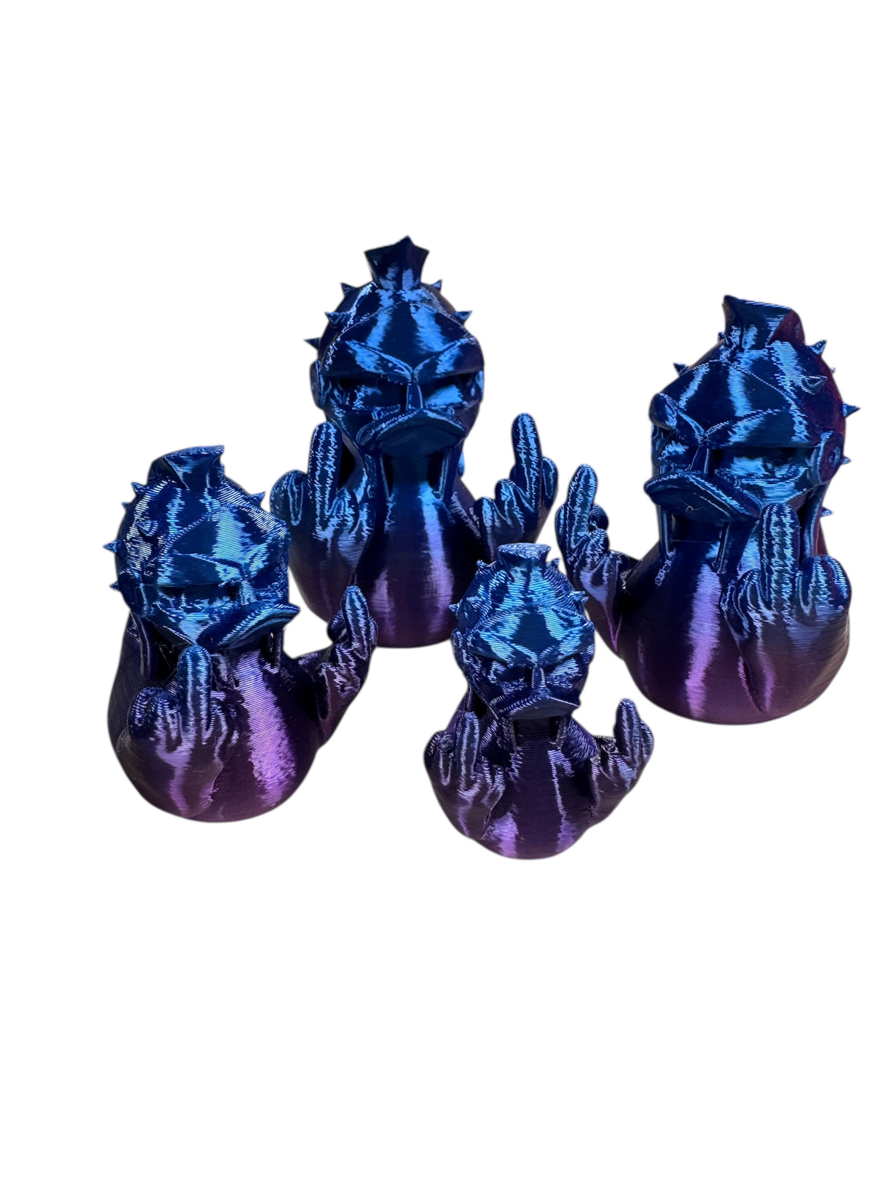 Black Blue Purple Duck You Gladdy Duck