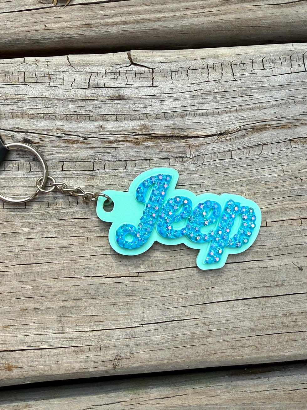 Thumbnail: Script Jeep Bling Keychain
