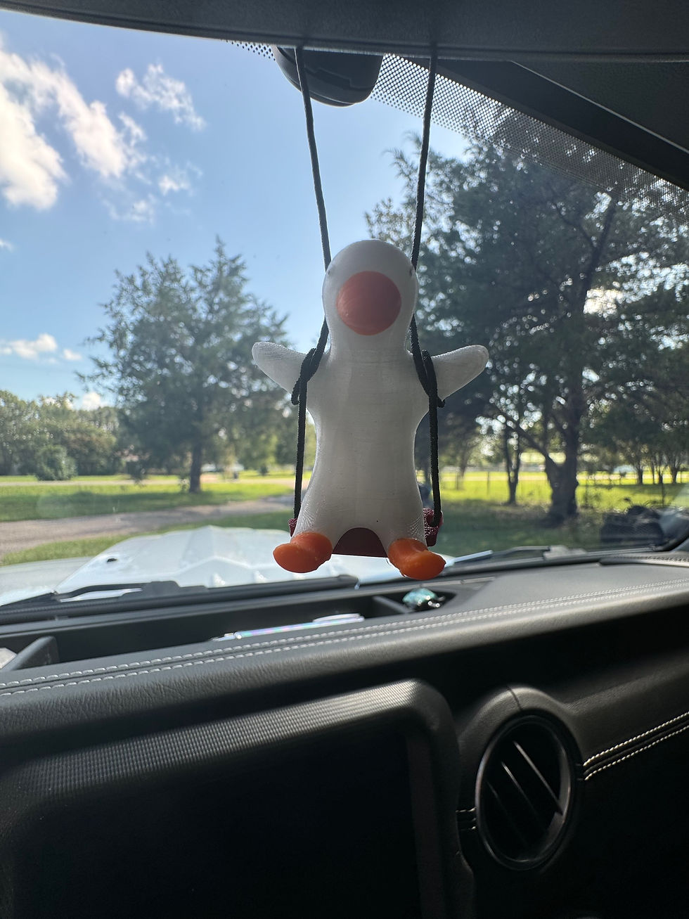 Thumbnail: Guardian Duck rear view mirror charm