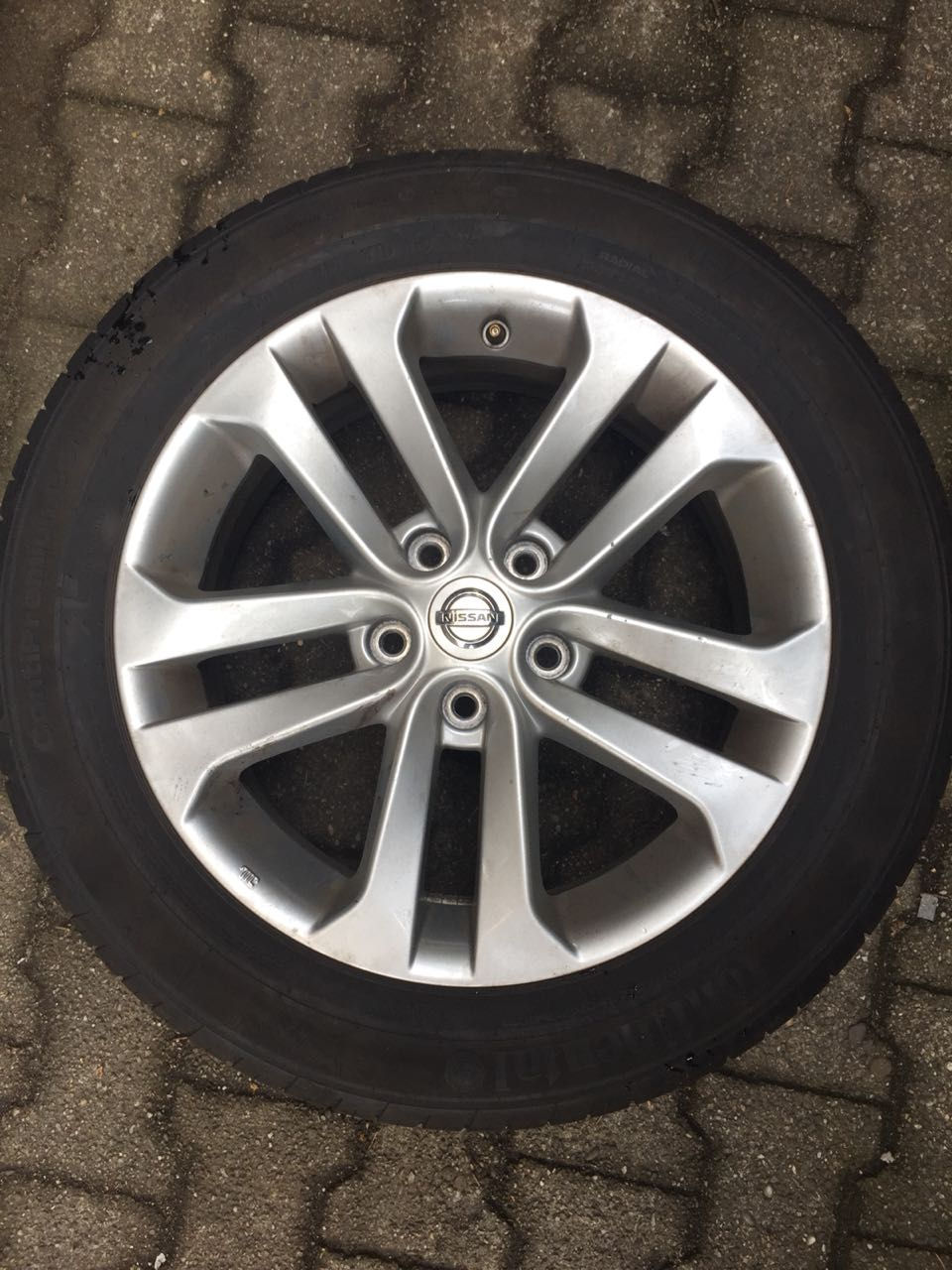 Thumbnail: Orginal Nissan Juke 17 zoll ALU FELGEN Continental 215/55/17 2010 Qashqai