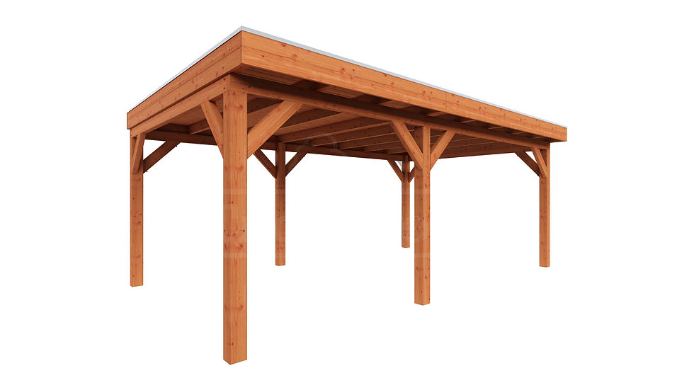 Thumbnail: Trendhout Douglas Overkapping Refter XL 615 x 400 cm