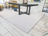 bespoke short pile rug being dried after clean