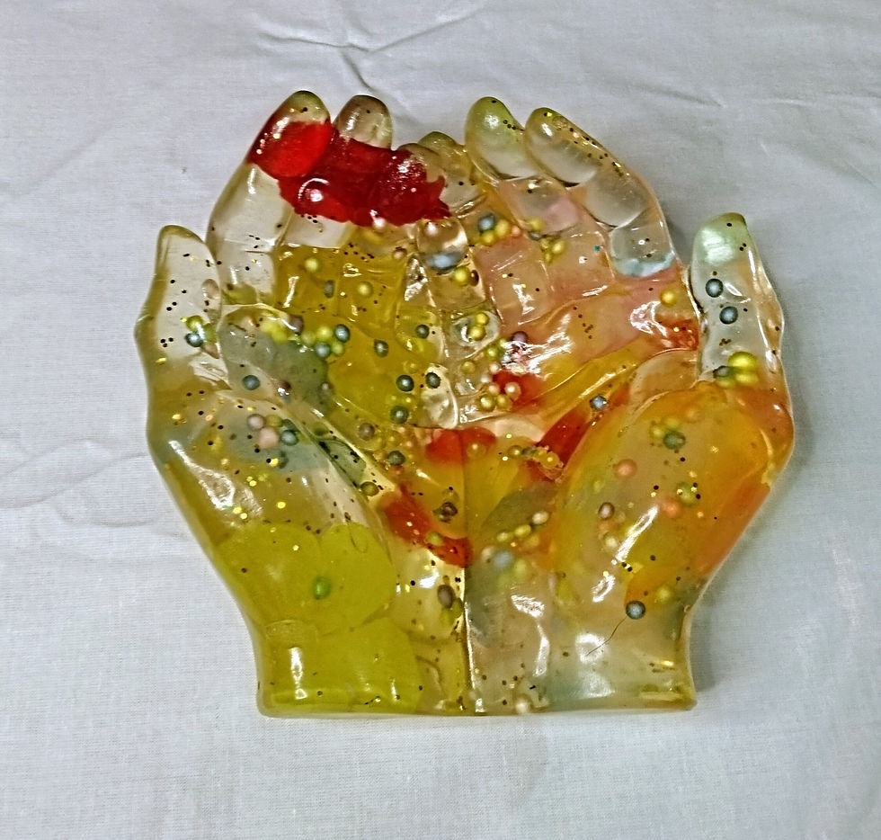 Thumbnail: Yellow Open Hands Dish