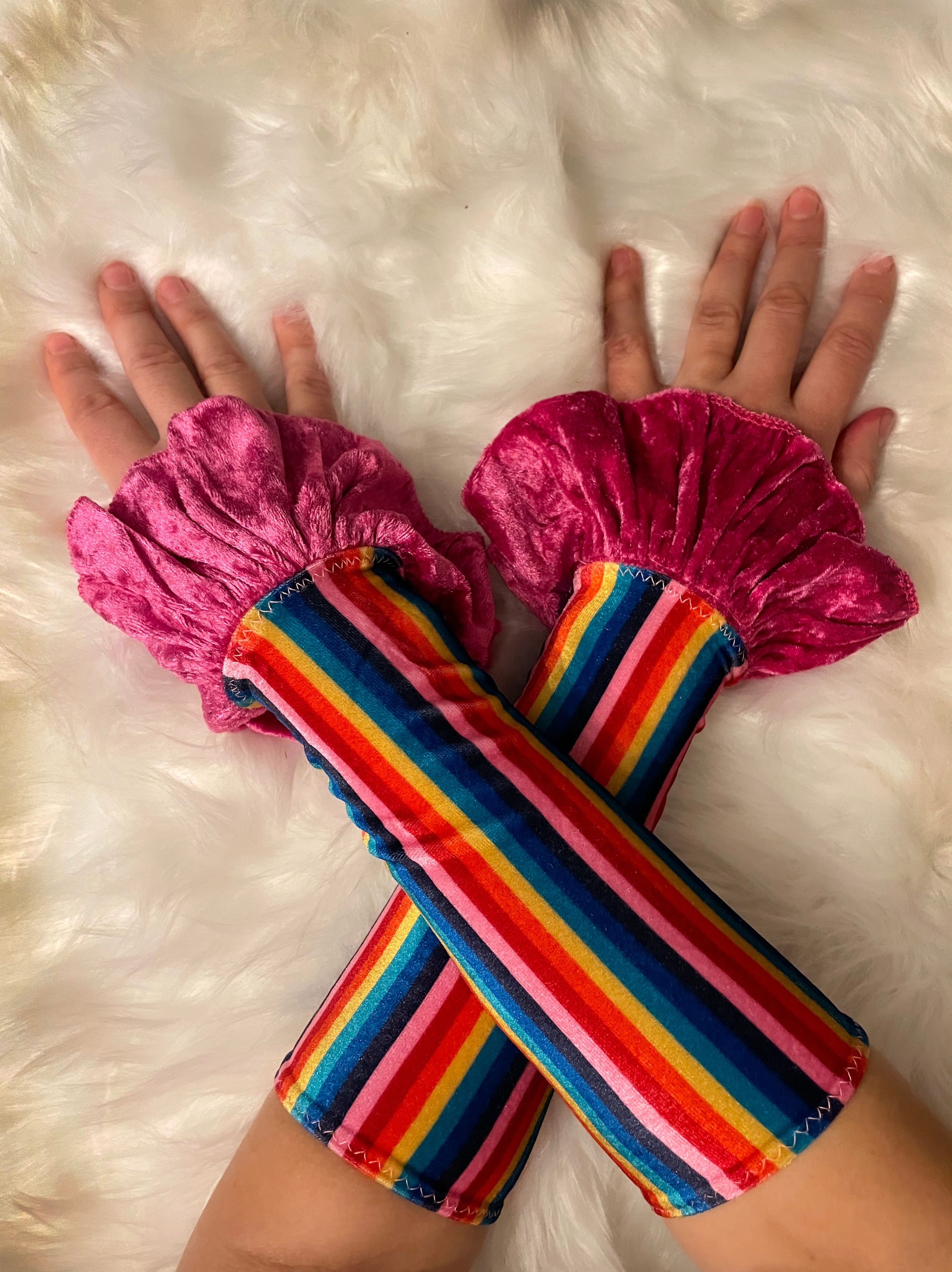 Rainbow Circus Cuffs