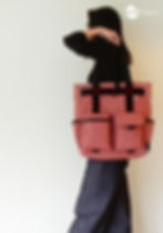 Thumbnail: Waffle Patterns pdf sewing patterns / Kanoko Tote bag set