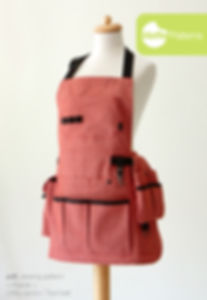 Waffle Patterns pdf sewing patterns / Kaede Utility apron / Tool belt