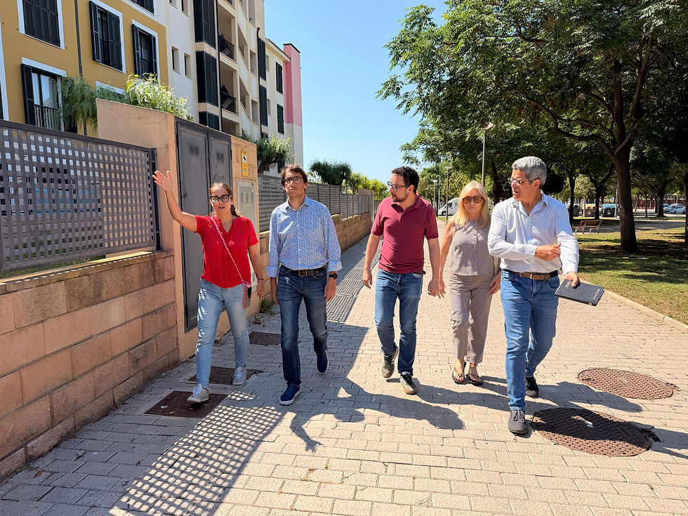 El PSOE Palma denuncia las carencias de Son Güells y la necesidad de más seguridad, transporte público y limpieza