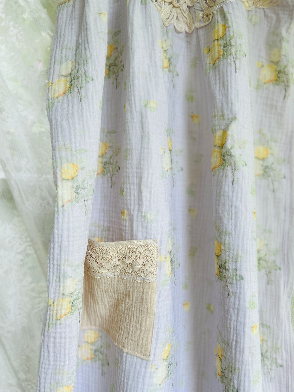 Miniaturbild: Handgemachtes Cottagecore Sommer Kleid