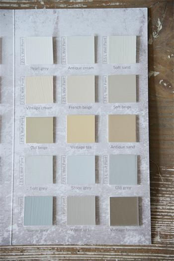 Miniaturbild: Handgemalte Farbe Karte von Vintage Paint -60 Farben