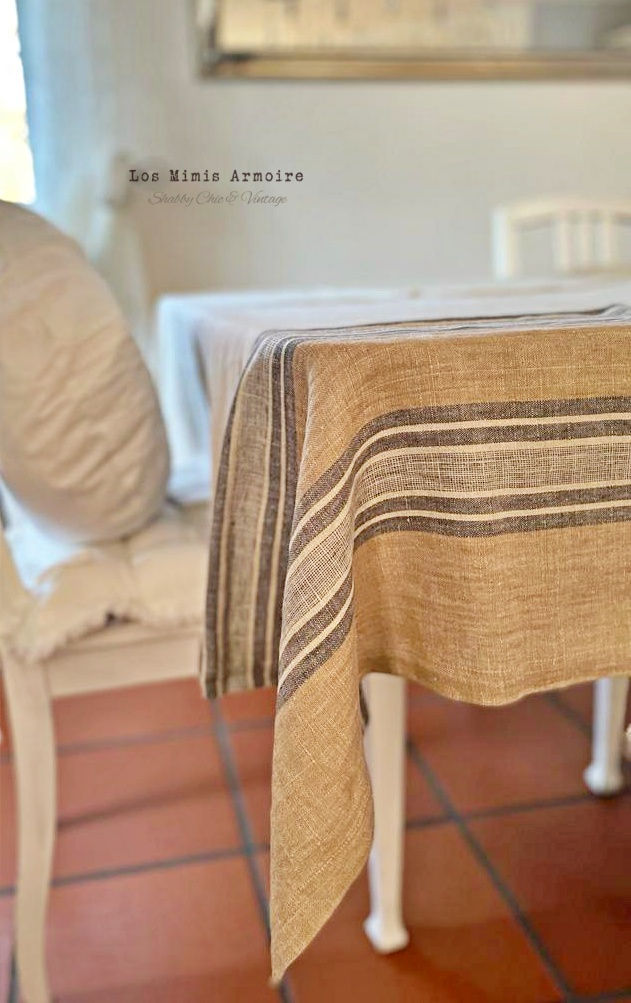 Tischtuch Jeanne d'Arc Living -Streifen- tablecloth