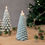 Miniaturbild: Kerze Weihnachtsbaum mit glitzer H16