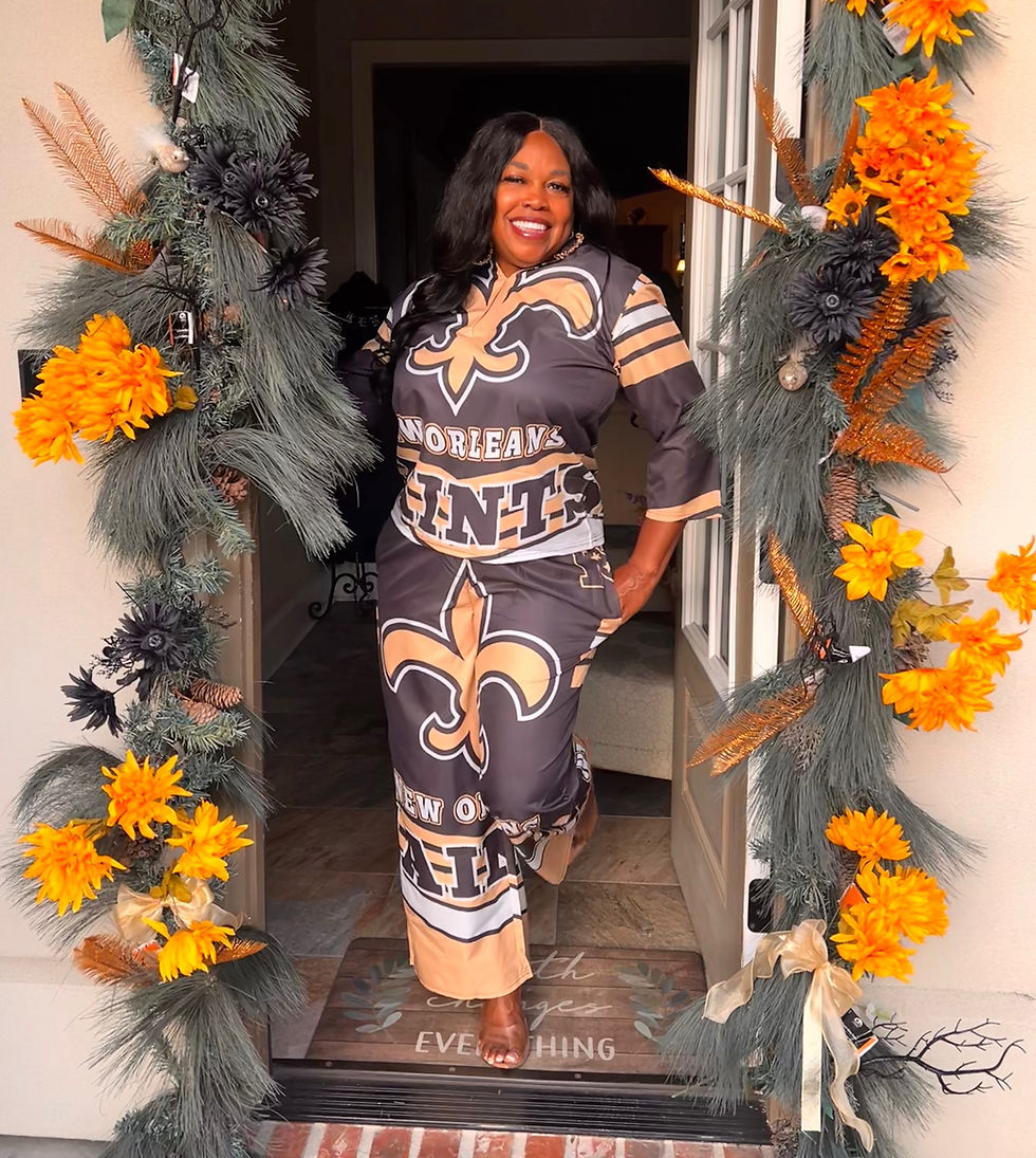 Thumbnail: Saints Queening Set (Blk N Gold)