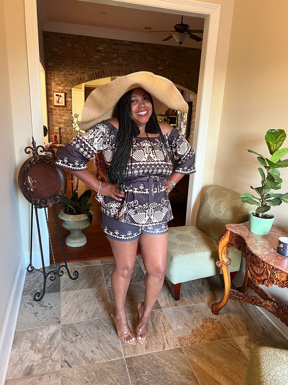 Thumbnail: Summer Time Short Set (Black/Taupe)