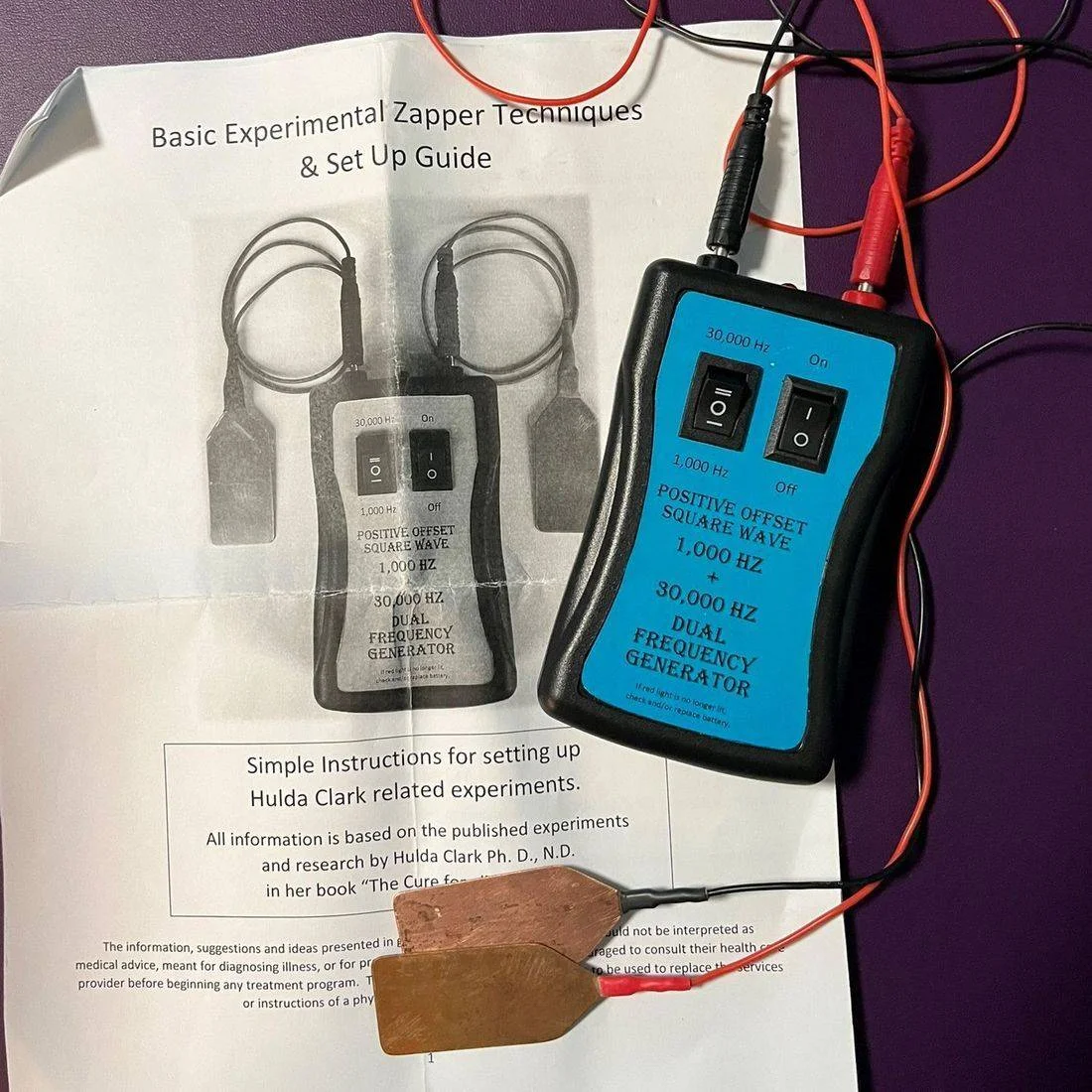 Dual Frequency Generator (Zapper) Sacred Designs