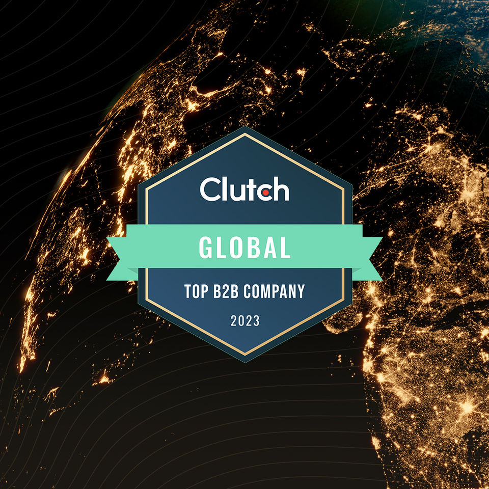 Clutch Global Top B2B Company Award Winner Badge