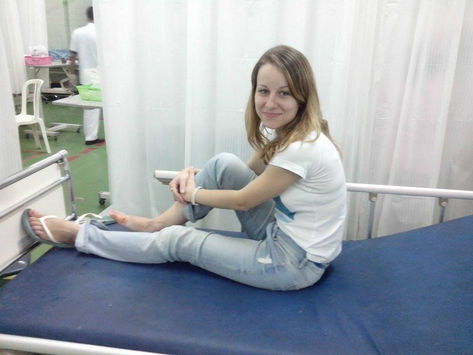 Посещение местного госпиталя