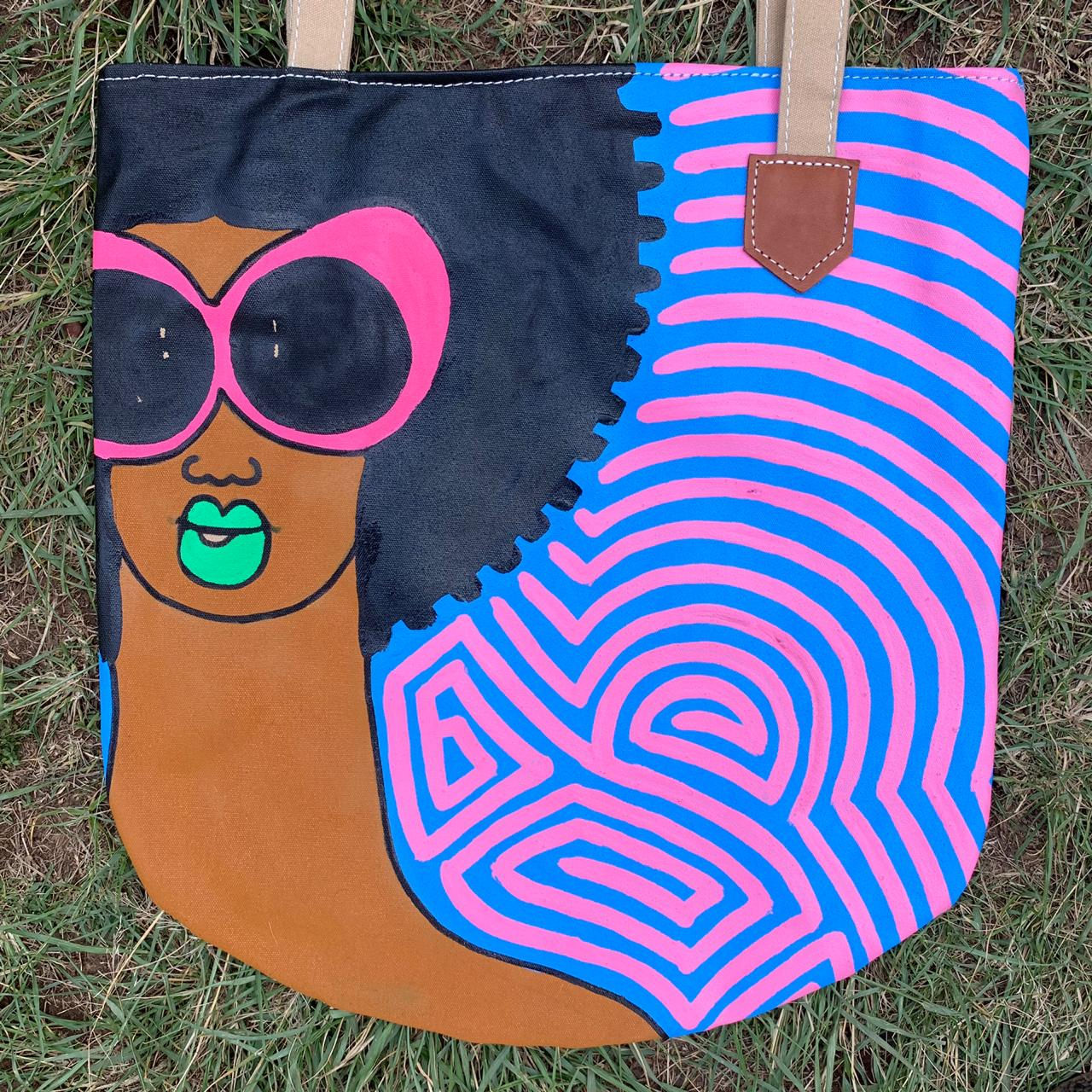 Tote Bag Handpainted 08