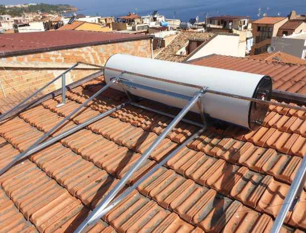 Миниатюра: Solare termico due pannelli vetrificato 300 litri