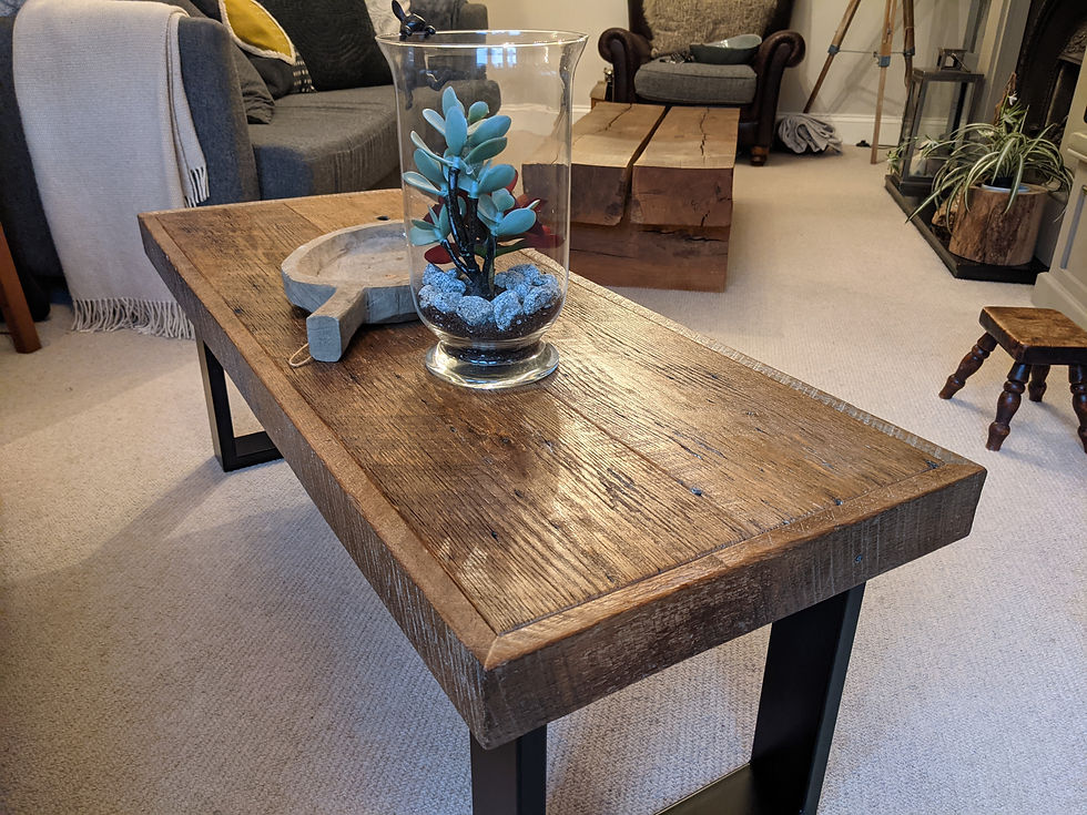 Thumbnail: 'Dakota' Brown Barn Wood Coffee Table