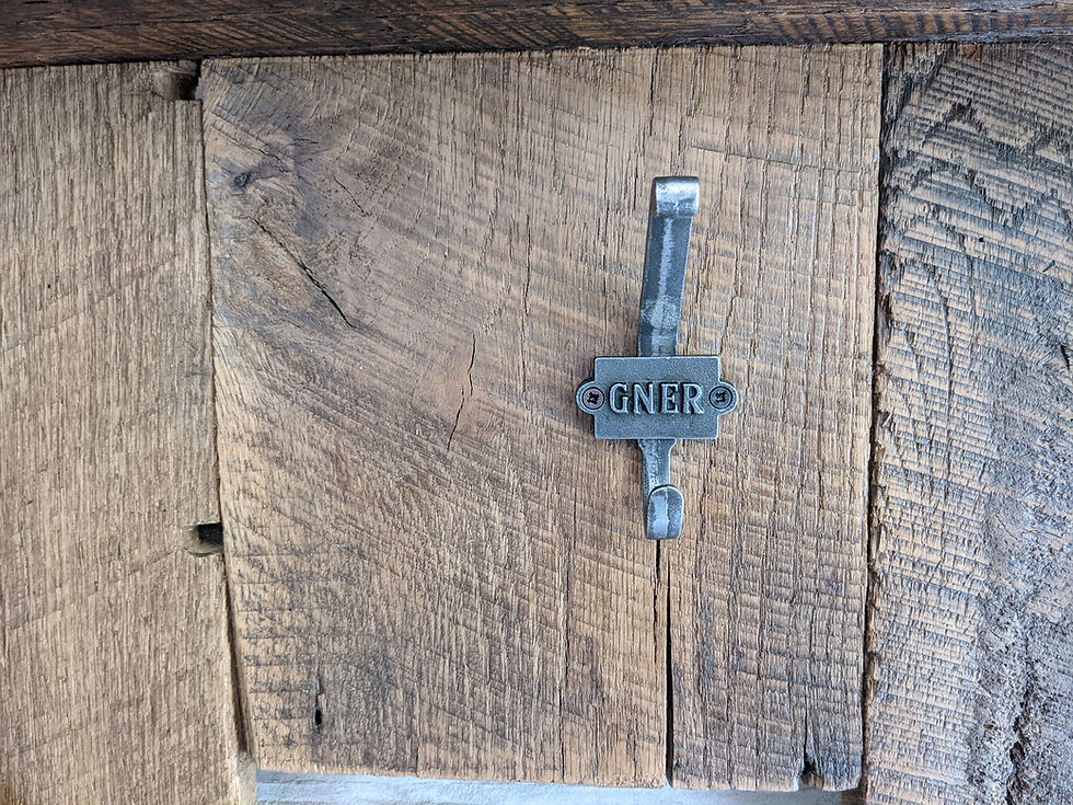 Thumbnail: 'Dakota' Long Barn Wood Coat Rack with Shelf