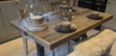 'Dakota' Grey Barn Wood Dining Table (4/6 Seater)
