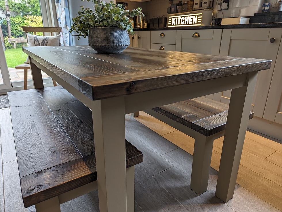 Thumbnail: 'Cotswold' Walnut & Grey Dining Set