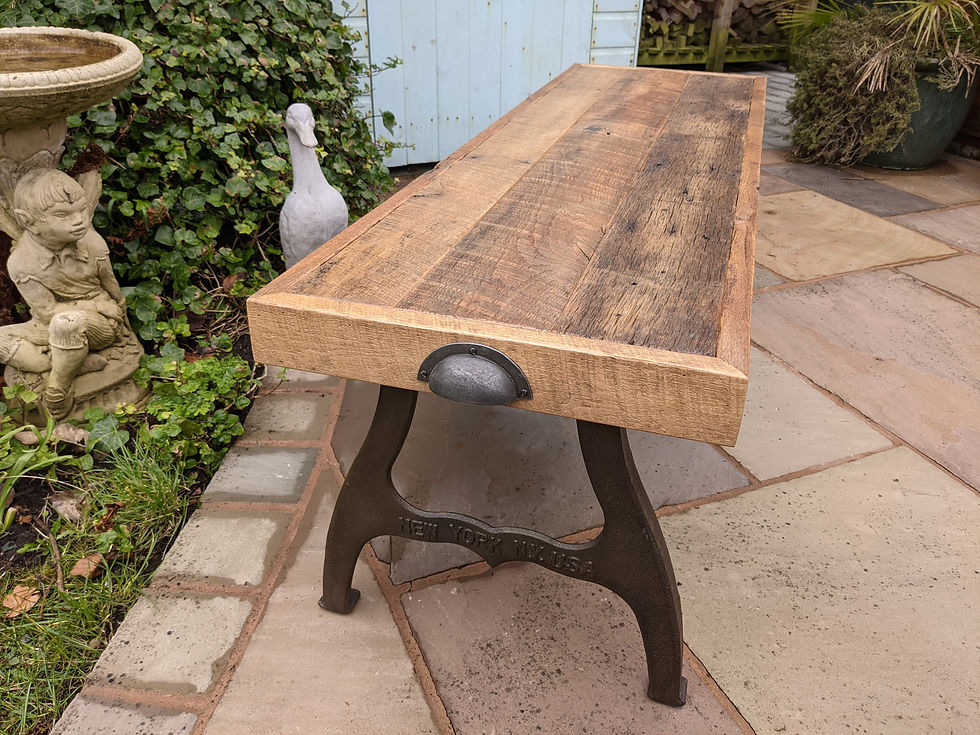 'Dakota' Brown Barn Wood Bench