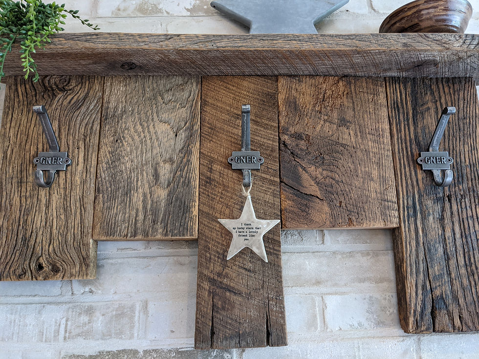 Thumbnail: 'Dakota' Barn Wood Coat Rack with Shelf