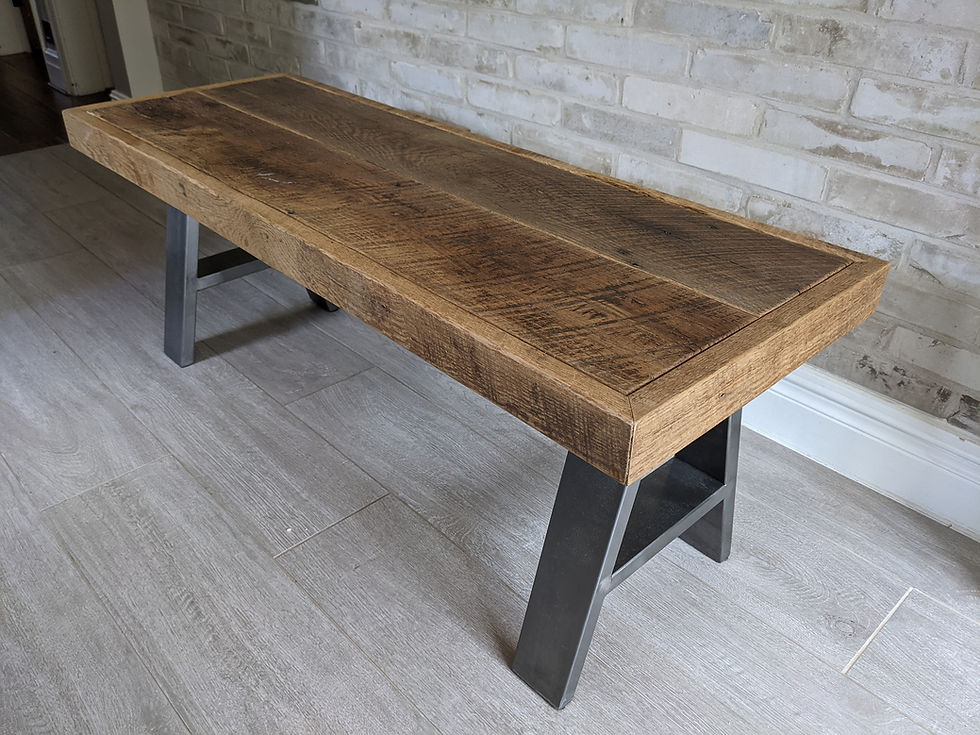 'Dakota' Brown Barn Wood Bench